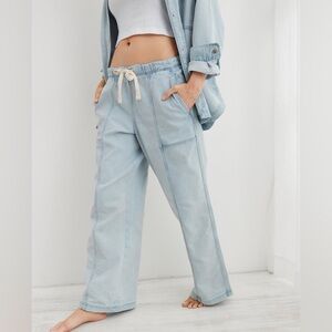 Aerie Me Day Tie Waist Pant Size M